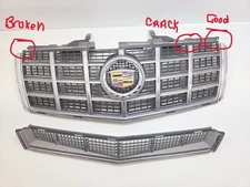 2012-2014 CADILLAC CTS FRONT BUMPER COVER UPPER LOWER GRILLE w/ EMBLEM