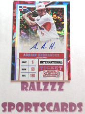 Adrian Hernandez 2017 Contenders Int’l Ticket Auto Cracked Ice 18/23 RC