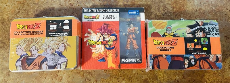 DragonBall Z Collectors Bundle 2Lunchbox Metal  CultureFly Plus FIGPin XL  B-Ray