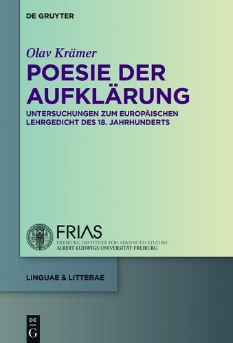 Olav Krämer Poesie der Aufklärung (Hardback) linguae & litterae