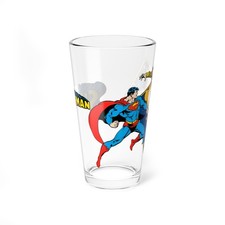 Superman Mixing Glass, 16oz, Comic, Super Friends