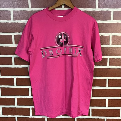 Vintage 1990 Hanes Single Stitch Phoenix AZ T-Shirt Cactus Unisex Size Large USA