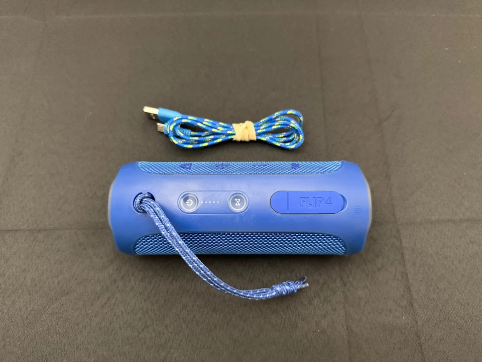 Altavoz Bluetooth JBL Flip 4 Azul Usado/Usado - Con Cable Probado y Funcionando Foto 2 de 4