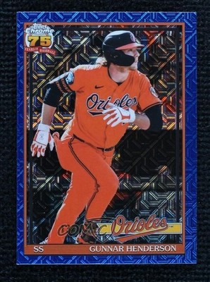 2026 Topps Series 1 Blue Refractor 132/150 Gunnar Henderson #91C-16 lg1