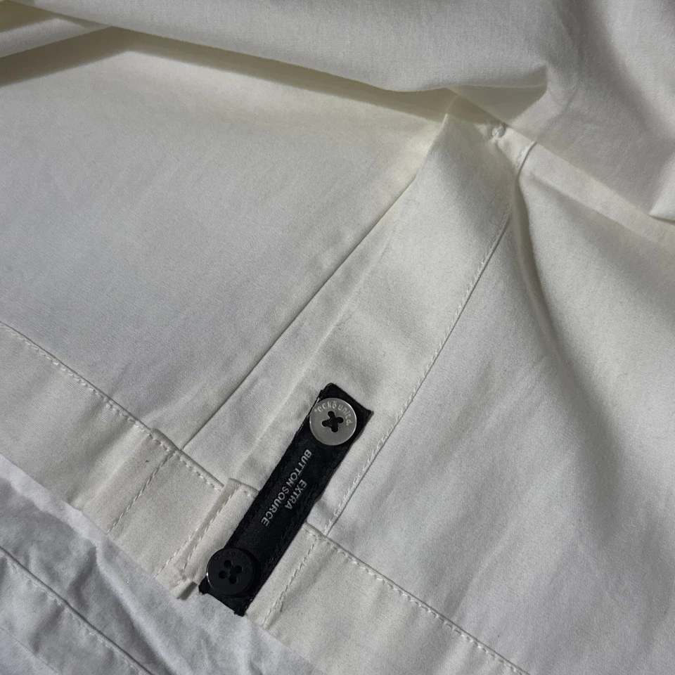 Vintage Y2K Ecko Unltd The Ranson White/Blue Button Short Sleeve Woven Shirt L - Image 4 of 4