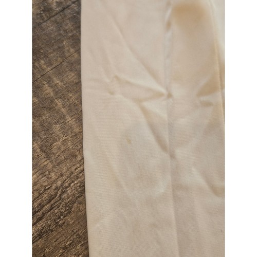 Vintage olga maxi slip skirt long nylon medium ivory slit lace romantic coquette - Picture 6 of 9