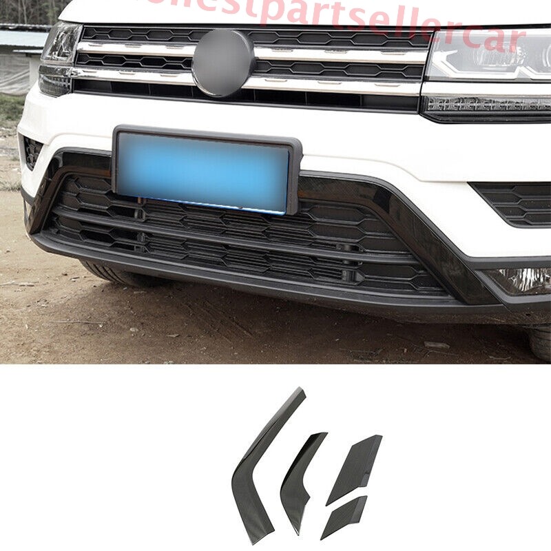 For Volkswagen Taos 2021-2024 Black Steel Front Bumper Bottom Protector Strip