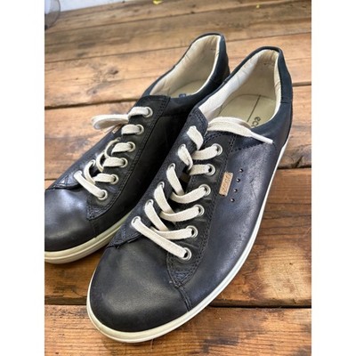 ECCO Soft 7 Womens Black Leather Low Top Sneakers Size 40 - 9.5 US