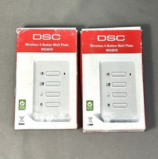 Qty 2 DSC WS4979 Wireless 4 Button Wall Plate...