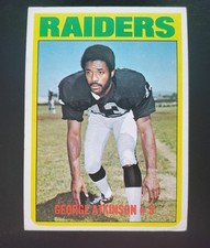 NM/MINT Set Break 1972 Topps HIGH #323 George Atkinson ROOKIE - Oakland Raiders
