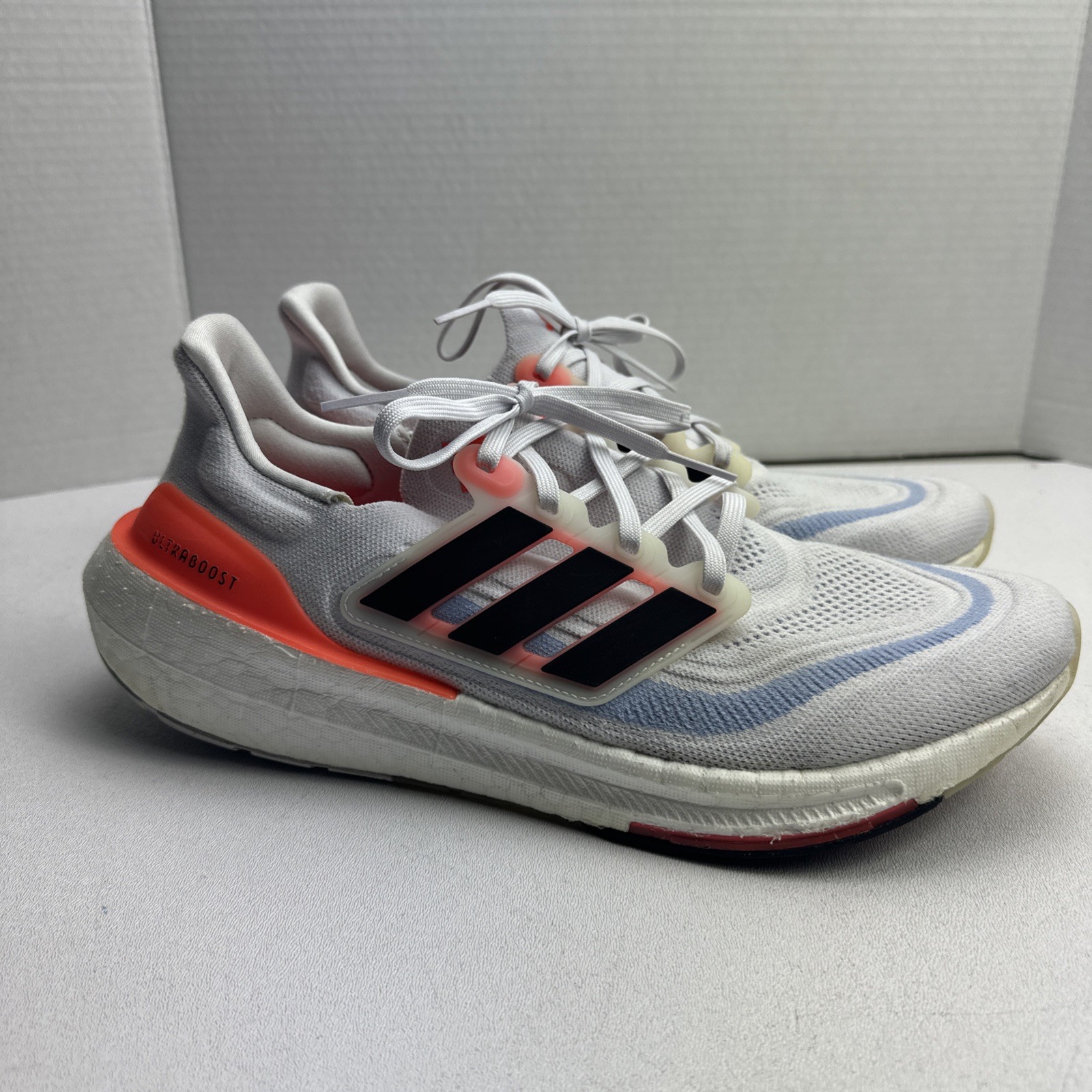 SAOLA Scarpe da corsa Adidas UltraBoost bianche chiare nere rosso solare HQ6351 da uomo taglia 11 5