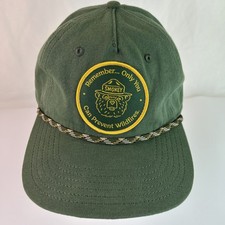 Smokey Bear Hat Mad Engine Snapback Green Rope Trucker Cap Only You Can Prevent