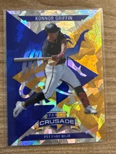Konnor Griffin RC 2025 Panini Crusade Baseball Blue Cracked Ice