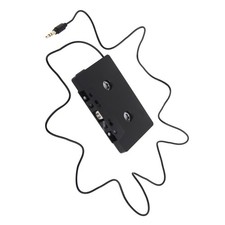 3.5mm Car AUX Audio Cassette Type Adapter For CD Player Phone to Car w/Cable