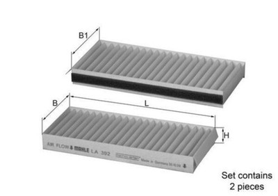 MAHLE Interior Air Filter For SSANGYONG Actyon I Sports II Kyron 68111091A0