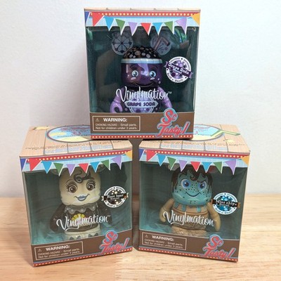 3x New SEALED Disney 3'' Vinylmation So Tasty! - Mint Chip, Grape Soda, Root Beer