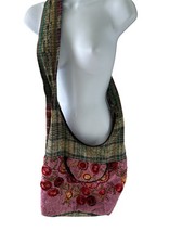 BOHO Patchwork Crossbody Bag Purse Cotton Flower Hippie Gypsy Embroidered Quilt