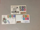 Three '40,'50 Israel COIN ON STAMP registered fdc
