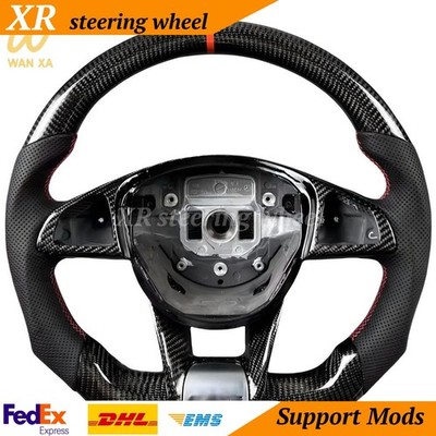 Steering Wheel Carbon Fiber For Mercedes-Benz C43 C63 E43 S G GLE GLC GLS AMG GT