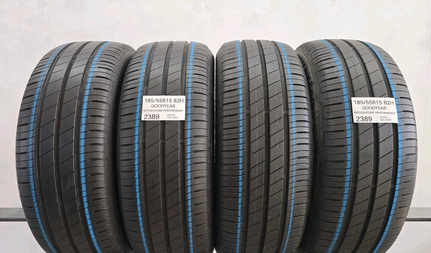 4 GOMME ESTIVE 185/55R15 82H GOODYEAR EFFICIENTGRIP PERFORMANCE PNEUMATICI USATI