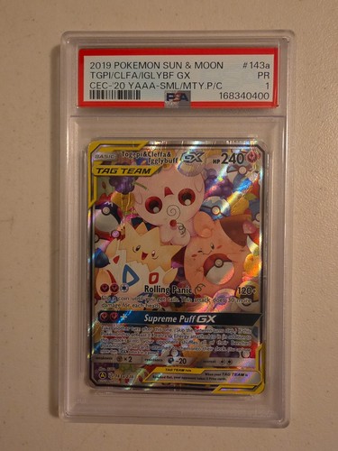 Togepi & Cleffa & Igglybuff-GX graded PSA 1 for sale on eBay