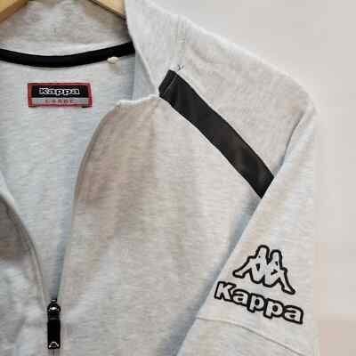 Veste de survêtement Sweat Capuche Zip Kappa Gris Taille L/XL vintage aesthetic y2k style JNCO : Achat occasion | Autres sweats (homme) Kappa Gris Très bon état