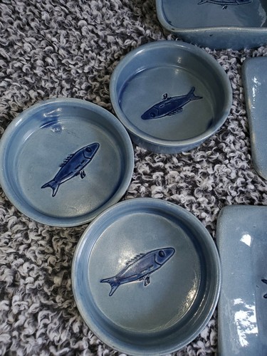 Glazed Clay Pottery Dishes Set From Paris - Picture 2 of 9
