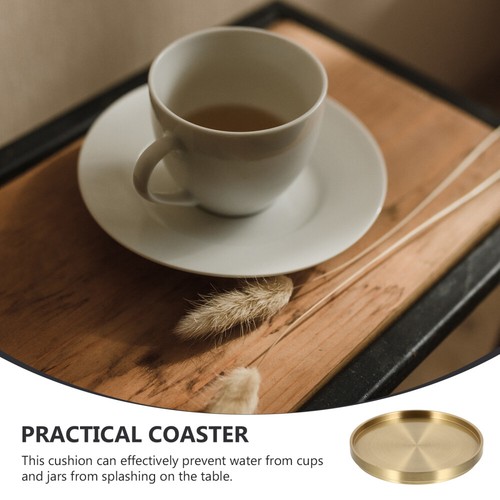 Tea Mat Holder Golden Cup Elegant Coasters Travel Accessory Teacup - Bild 11 von 12