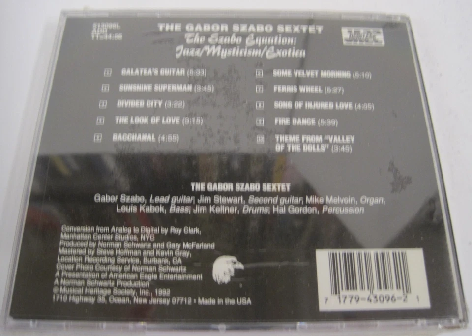 Gabor Szabo Sextet: The Szabo Equation, Jazz/Mysticism/Exotica (CD) Foto 2 de 2