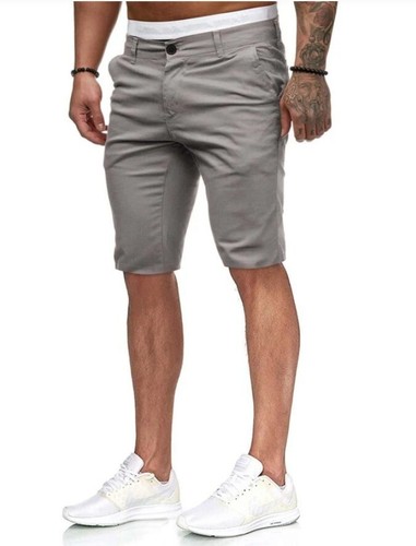 Mens Chino Shorts Casual Cotton Stretch Half Pant Cargo Combat Shorts Stylish - Picture 5 of 19