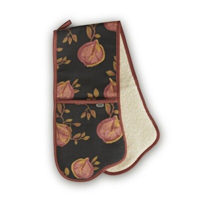 AGA Granatapfel schwarz Doppel Ofenhandschuh
