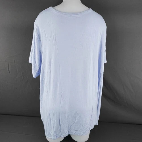 Old Navy Womens T Shirt Plus 4X Blue Oversized Lounge Softcore Comfy Casual NEW - Picture 4 of 8