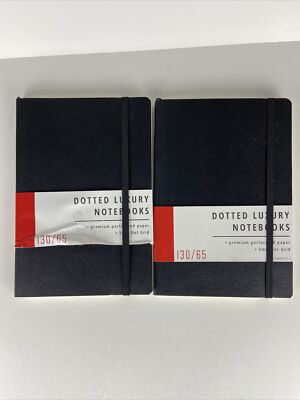 2-Pack Papercode Dotted Luxury Notebooks - 5mm Dot Grid Premium Perforated Paper