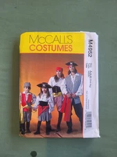 ADULT UNISEX UNCUT MCCALLS M4952 Sewing Pattern COSTUME PIRATE SIZE S M L XL