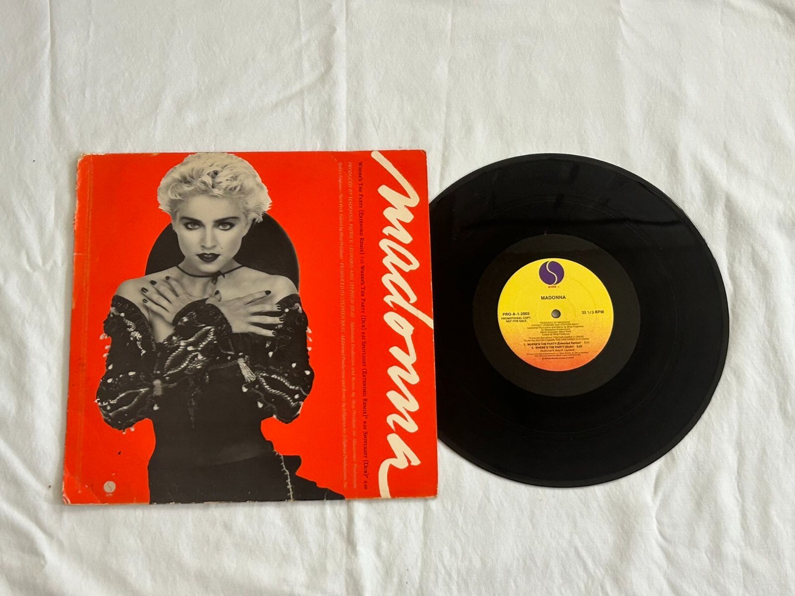 Madonna – Where's The Party / Spotlight Sire – PRO-A-2905 VG+ Lp