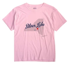 Silver Lake New York NY T-Shirt MAP