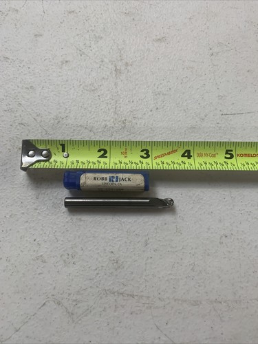 ROBBJACK 1/4 DIA 3 FLUTE 5/16 LOC 2.5 GAL BALL END W118044S - Picture 3 of 3