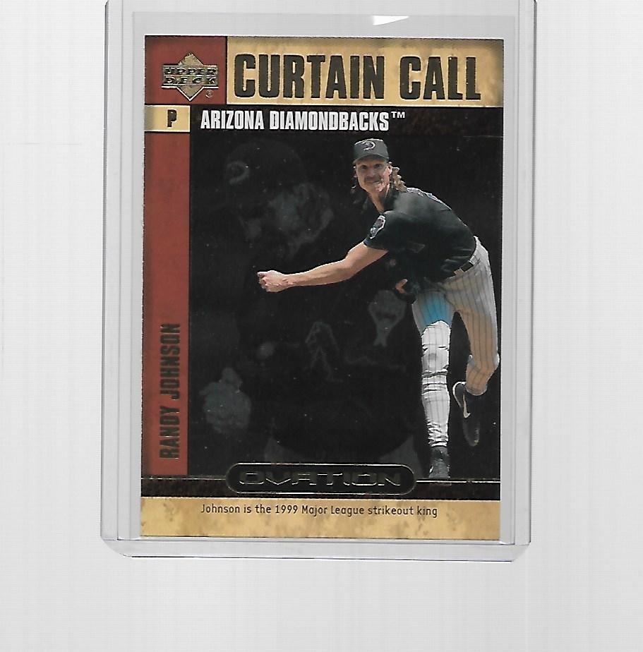 2000 UPPER DECK OVATION BASEBALL CURTAIN CALL RANDY JOHNSON #CC10