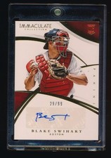 BLAKE SWIHART 2015 IMMACULATE COLLECTION RC AUTO 29/99 BOSTON RED SOX