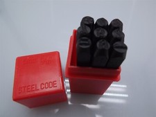 5MM 3/16" NUMBER Punch Stamp Set Metal-Steel-Hand 0-9