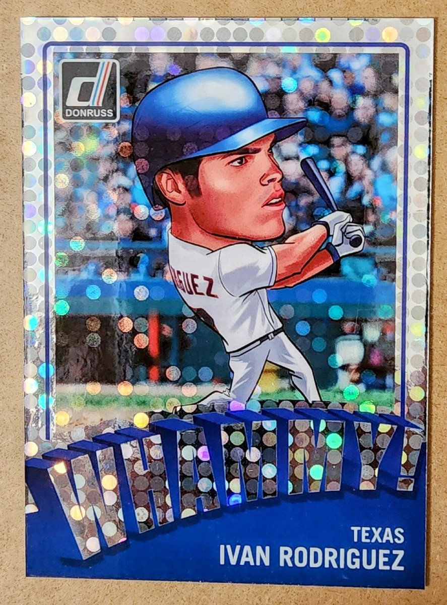 2023 Donruss Baseball Whammy #W7 Ivan Rodriguez Texas Rangers CASE 