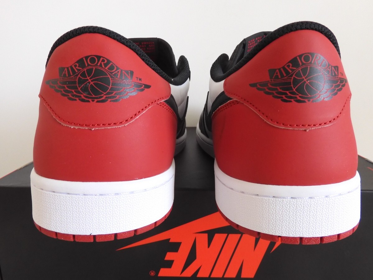 NIKE AIR JORDAN 1 RETRO LOW OG BLACK TOE 2023 WHITE-BLACK