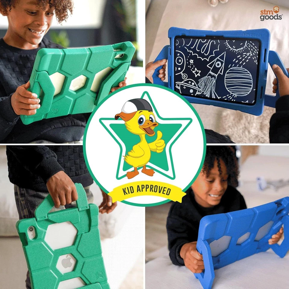 STM Goods Duxling iPad 10th Generation Case for Kids - Ultra-Protective, Blue - Image 3 of 4