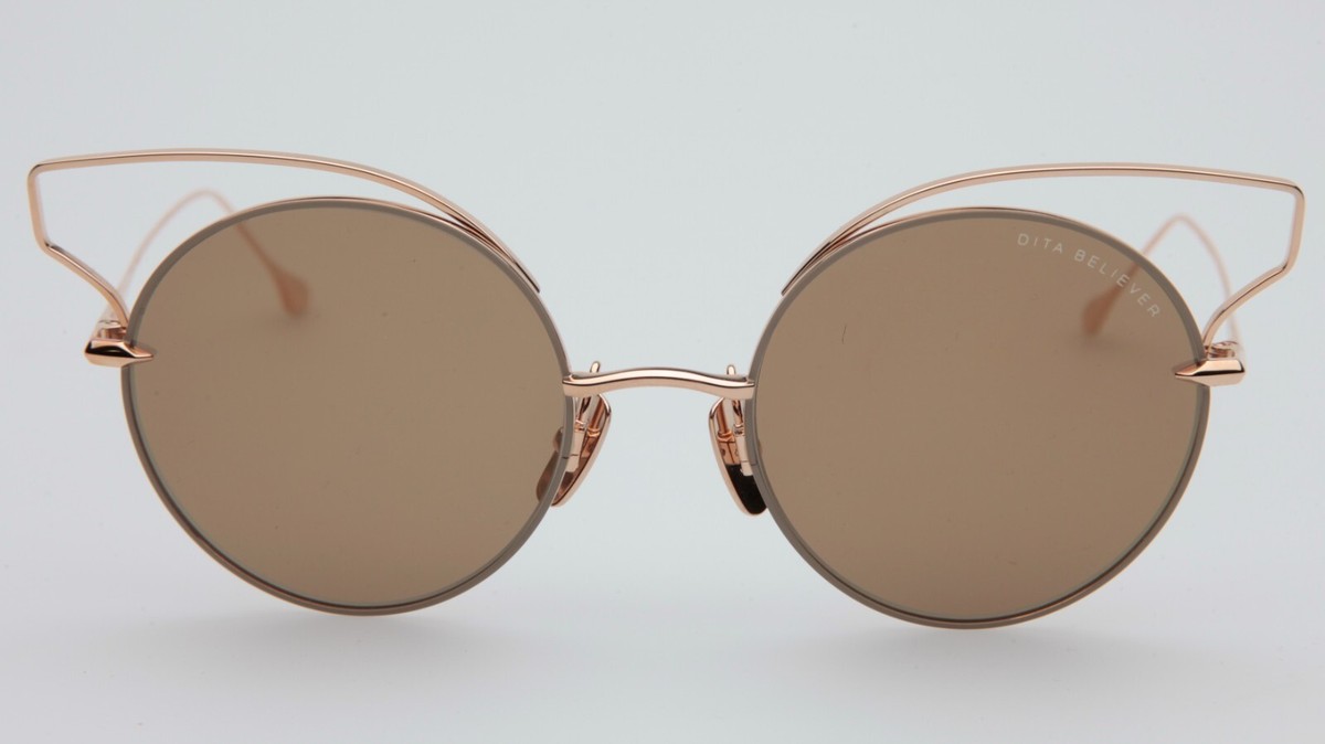 NEW DITA BELIEVER 23008-B-TAN-GLD Gold SUNGLASSES 52-20-145mm | eBay