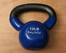 Body Solid 10lb Kettlebell Vinyl Coated Fitness Tone Sculpt Gym Weight