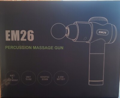 EM26 Percussion Massage Gun , Portable Massage Gun for Neck, Back & Full Body 