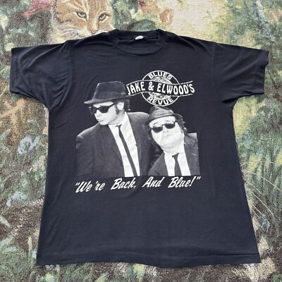 Vintage Blues Brothers Shirt We re Back And Blue Size XL