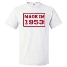 72nd Birthday Gift For 72 Year Old Made In 1953 T Shirt
