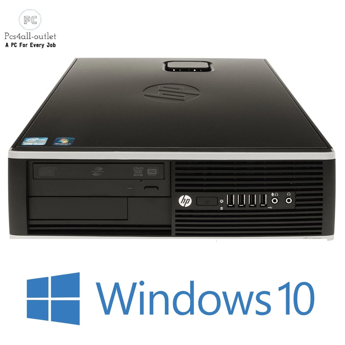 HP Elite 8200 SFF PC Intel Pentium G620 2.6GHz 4GB 250GB DVD-RW