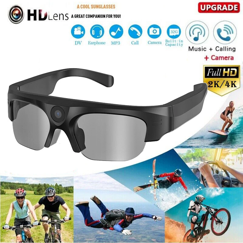 Smart 2K HD Camera Sunglasses Sports DV Bluetooth MP3 Polarized Glasses  Sport